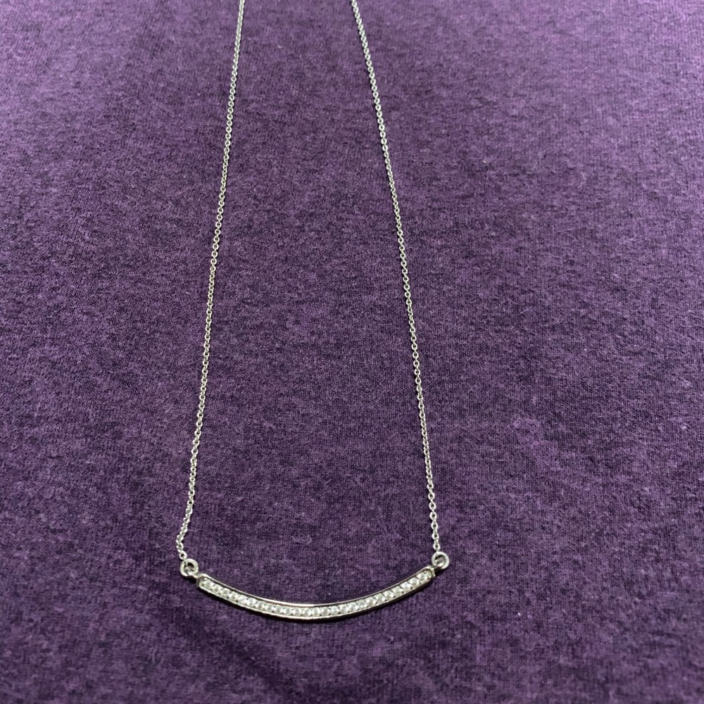 Pave Bar Necklace
